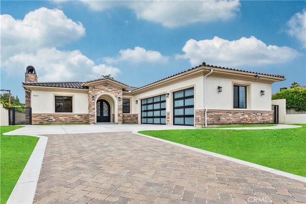 Attached, Backyard, Exterior, Facade, Mediterranean
