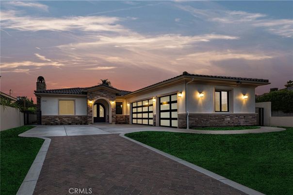Attached, Backyard, Exterior, Facade, Mediterranean