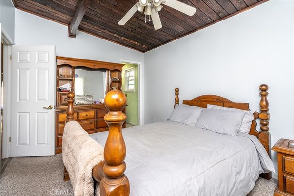 Bedroom, Interior, Wooden Beams, Wooden Ceilings