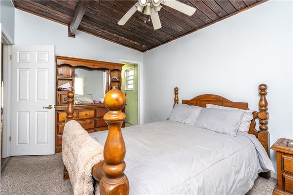 Bedroom, Interior, Wooden Beams, Wooden Ceilings