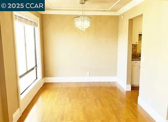 Chandelier, Empty room, Interior, Wood Texture Flooring