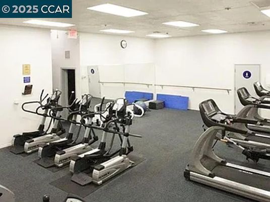 Fitness Equipment, Gym, Interior, Recessed Lighting