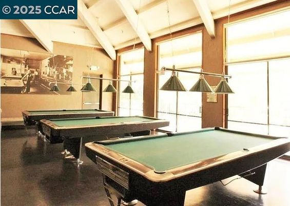 Billiard Table, Game Room, Interior, Pendant Lights