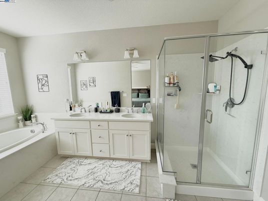 Bathroom, Dual Sink Vanities, Glass Shower, Interior