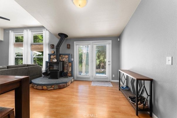 Fireplace, Interior, Wood Texture Flooring