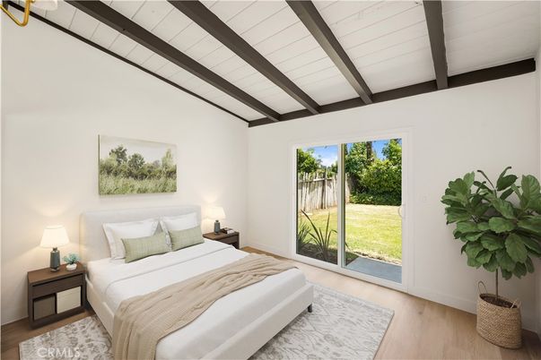 Bedroom, Interior, Wooden Beams, Wood Texture Flooring