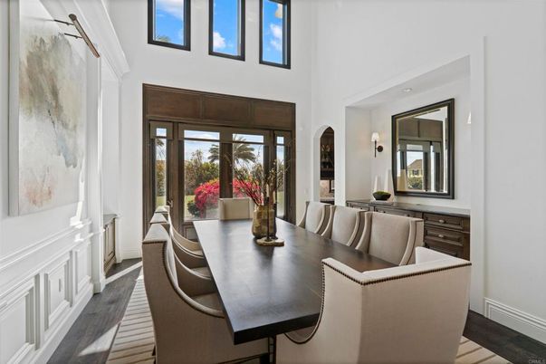 Dining room, Interior, Wood Texture Flooring