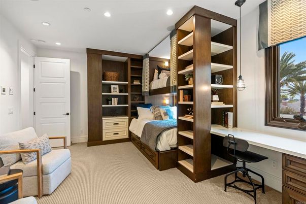 Bedroom, Home Office, Interior, Recessed Lighting