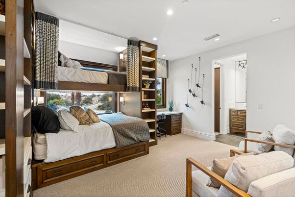 Bedroom, Interior, Recessed Lighting
