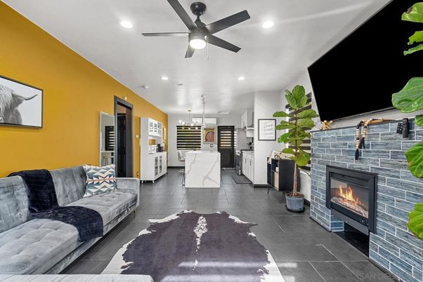 Fireplace, Interior, Pendant Lights, Recessed Lighting