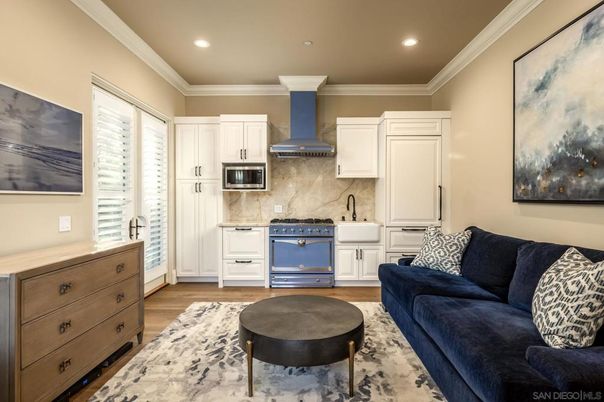 Interior, Kitchen, Living room, Recessed Lighting, Wood Texture Flooring