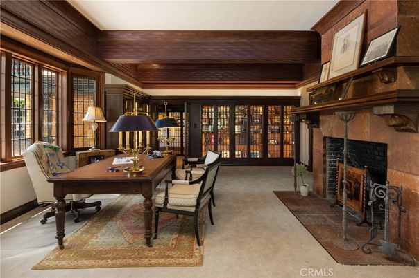 Fireplace, Home Office, Interior