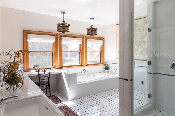 Bathroom, Glass Shower, Interior, Tile Countertops
