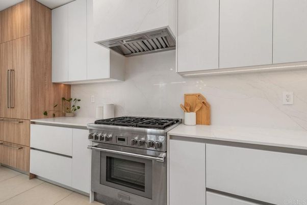 Interior, Kitchen, Marble Walls, Stainless Steel Appliances