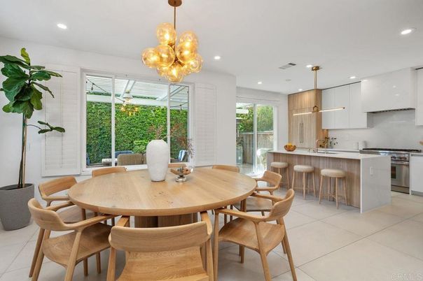 Dining room, Interior, Kitchen, Pendant Lights, Recessed Lighting