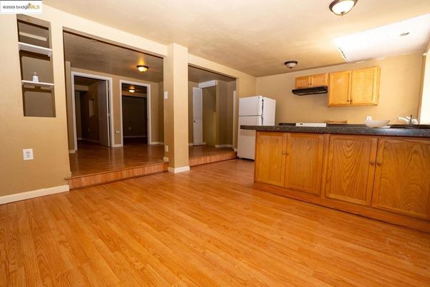 Interior, Kitchen, Wood Texture Flooring