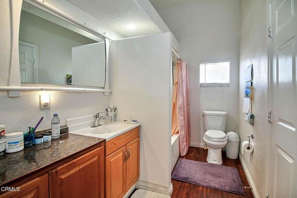 Bathroom, Interior, Recessed Lighting, Wood Texture Flooring