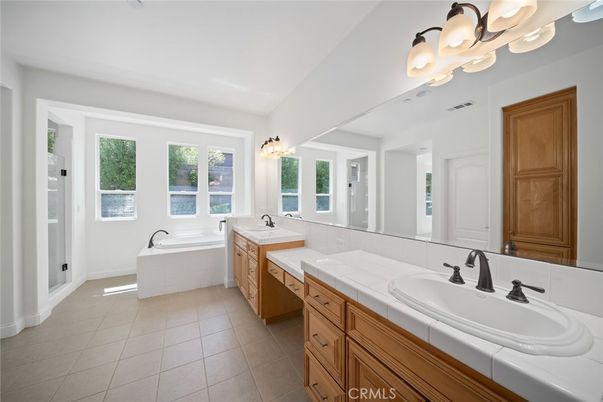 Bathroom, Dual Sink Vanities, Interior, Tile Countertops