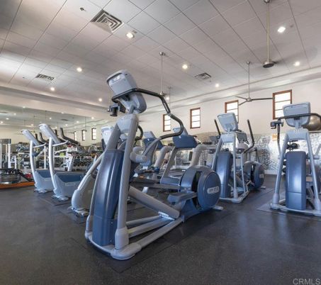 Fitness Equipment, Gym, Interior, Recessed Lighting
