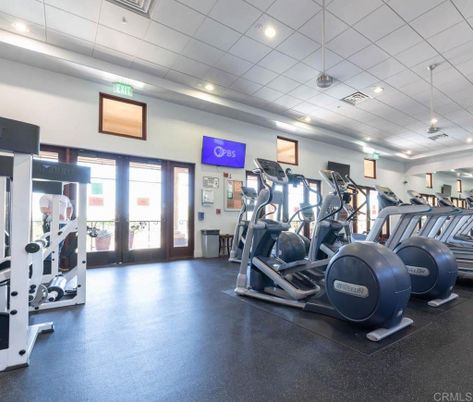 Fitness Equipment, Gym, Interior, Recessed Lighting