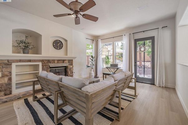 Fireplace, Interior, Living room, Wood Texture Flooring