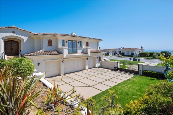 Attached, Backyard, Exterior, Facade, Water, Mediterranean