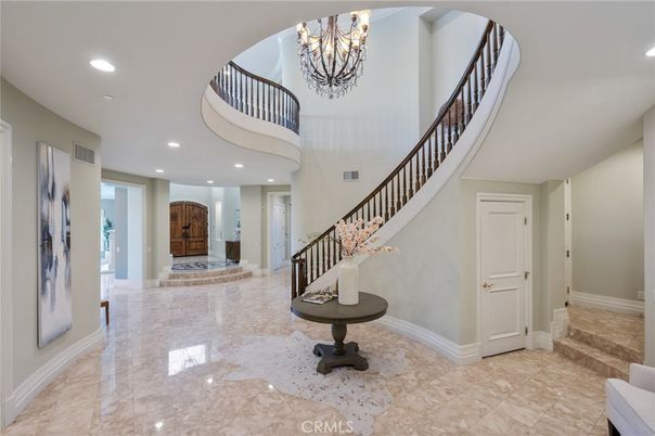 Chandelier, Interior, Recessed Lighting