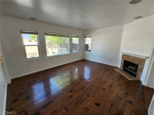 Empty room, Fireplace, Interior, Wood Texture Flooring
