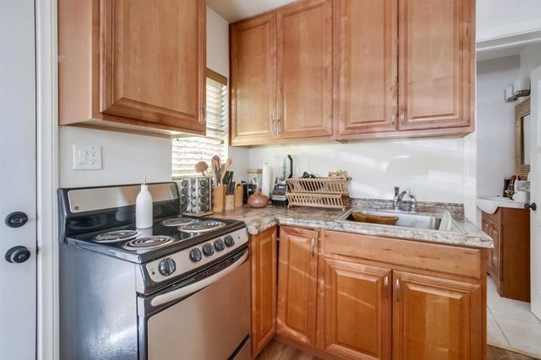 Interior, Kitchen, Wood Texture Flooring