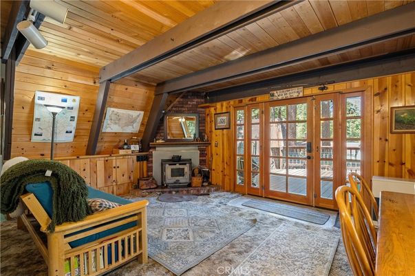 Fireplace, Interior, Wooden Beams, Wooden Ceilings, Wooden Walls