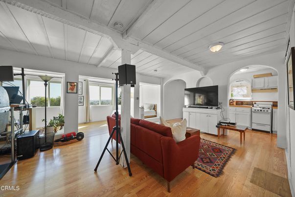 Interior, Kitchen, Living room, Wood Texture Flooring