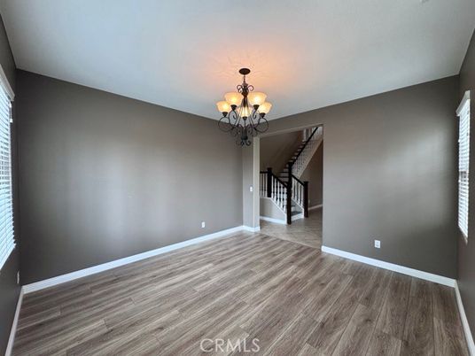 Chandelier, Empty room, Interior, Wood Texture Flooring
