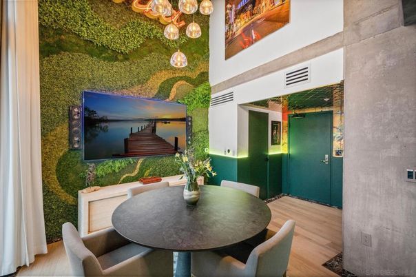 Dining room, Interior, Wood Texture Flooring