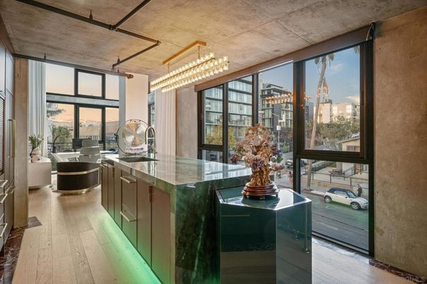 Chandelier, Interior, Wood Texture Flooring