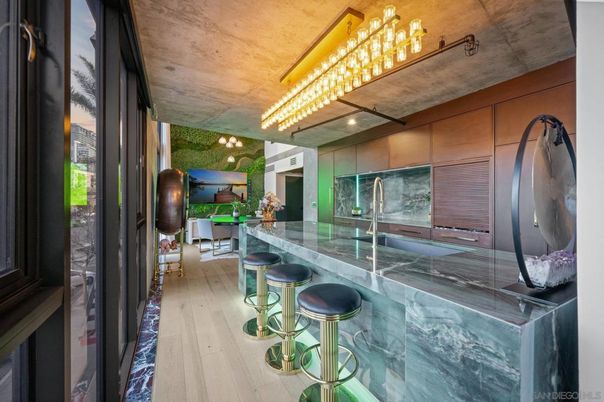Interior, Kitchen, Wood Texture Flooring