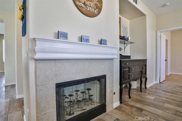 Fireplace, Interior, Wood Texture Flooring