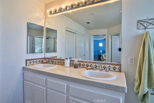 Bathroom, Dual Sink Vanities, Interior, Tile Countertops