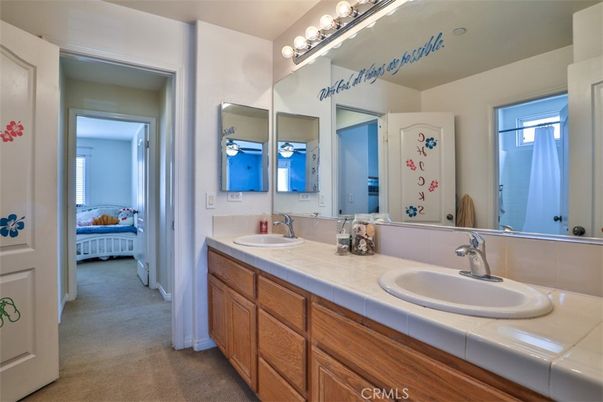Bathroom, Dual Sink Vanities, Interior, Tile Countertops