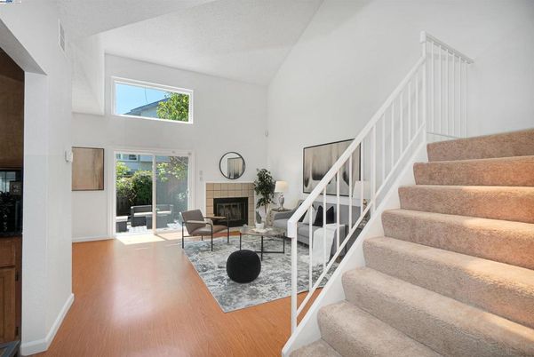 Fireplace, Interior, Living room, Wood Texture Flooring