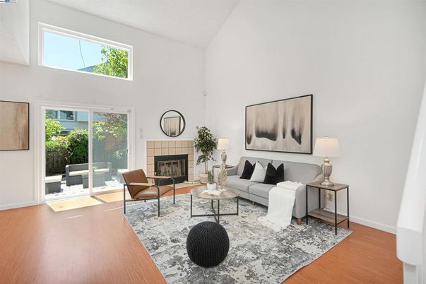 Fireplace, Interior, Living room, Wood Texture Flooring