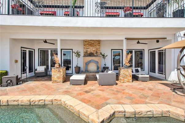Exterior, Fireplace, Pool
