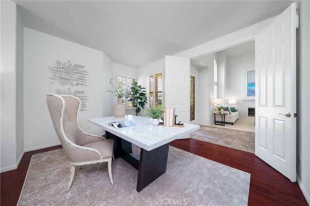 Home Office, Interior, Wood Texture Flooring