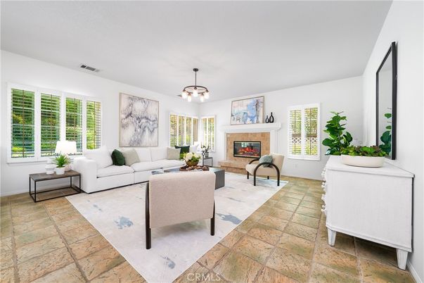 Fireplace, Interior, Living room, Pendant Lights