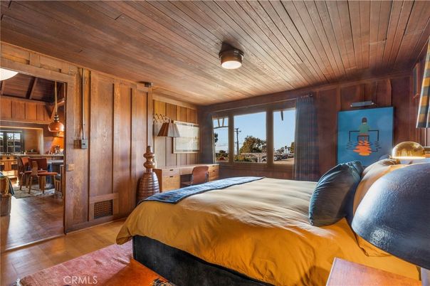Bedroom, Interior, Wooden Ceilings, Wood Texture Flooring, Wooden Walls