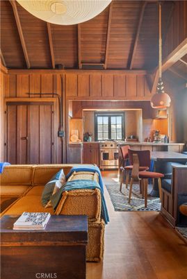 Dining room, Interior, Living room, Pendant Lights, Wooden Beams, Wooden Ceilings, Wooden Walls