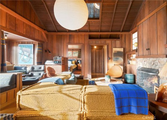 Fireplace, Interior, Living room, Wooden Ceilings, Wooden Walls
