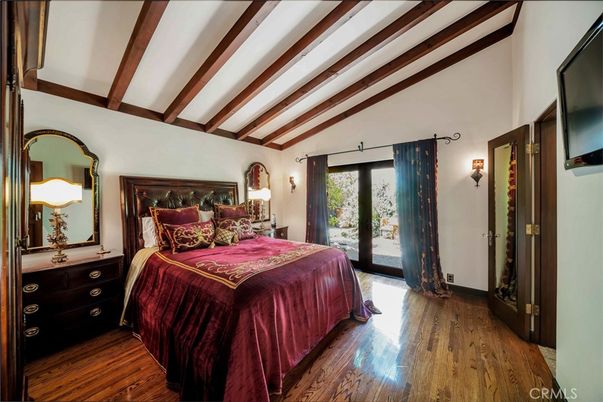 Bedroom, Interior, Wooden Beams, Wood Texture Flooring