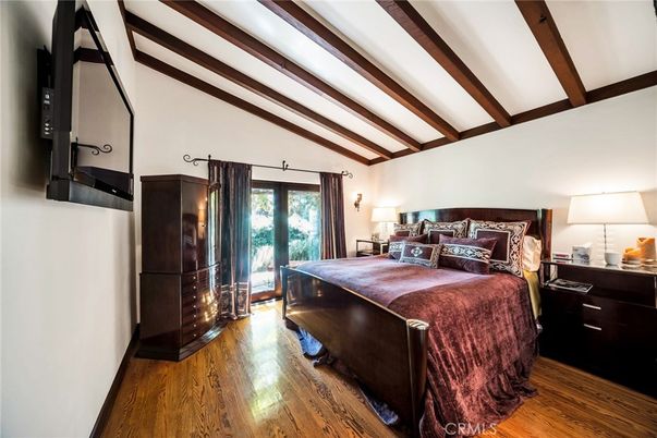 Bedroom, Interior, Wooden Beams, Wood Texture Flooring