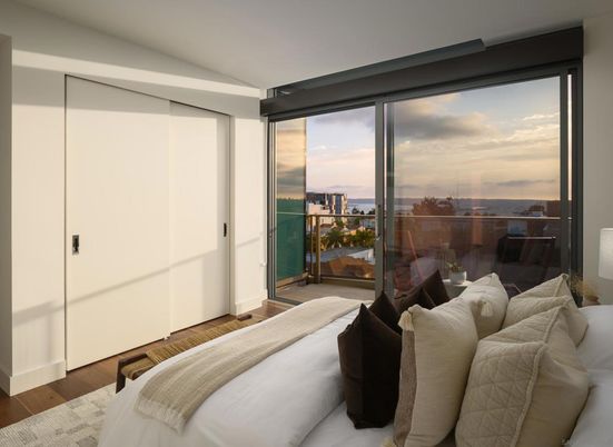 Bedroom, Interior, Water, Wood Texture Flooring