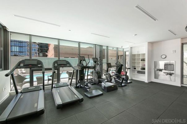 Fitness Equipment, Gym, Interior, Recessed Lighting